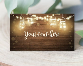 Rustic Wedding Label | Etsy