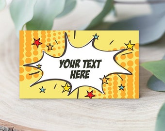 superhero labels etsy
