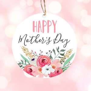 Editable Happy Mother's Day Favor Tag Mothers Day Gift Tag ...