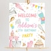 Editable Baking Birthday Party Welcome Sign Cooking Birthday Welcome ...