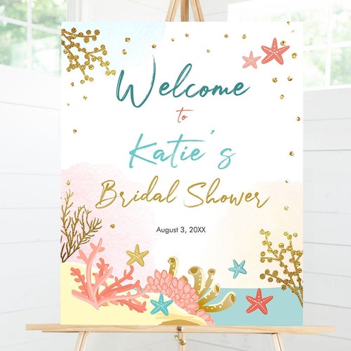 Beach Bridal Shower Game Printable Nautical Bridal Shower | Etsy