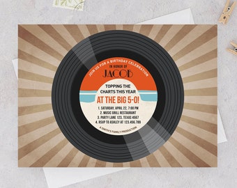 vinyl record invite etsy