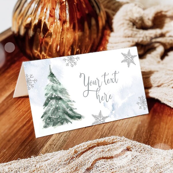 Winter Place Cards - Etsy