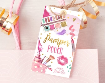 DIGITAL Spa Gift Tags Spa Party Favor Tags Manicure Party Thank You Tags Spa Gift Bag Tags Spa Party Gift Tags Spa Birthday Tags
