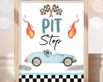 pit stop sign etsy