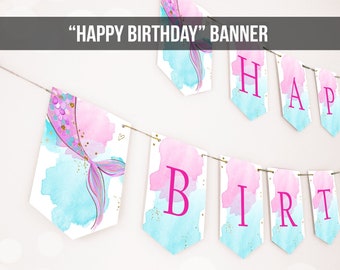 Download Mermaid Tail Banner Etsy