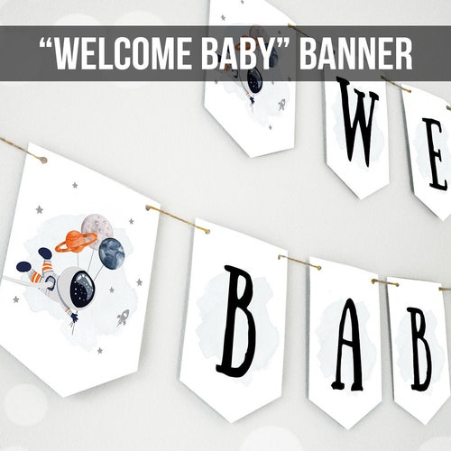 OUTER SPACE Baby Shower Decorations SIGNS // Space Etsy