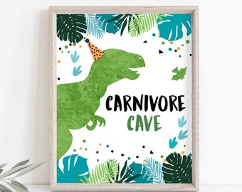 Carnivore Cave Sign | Etsy