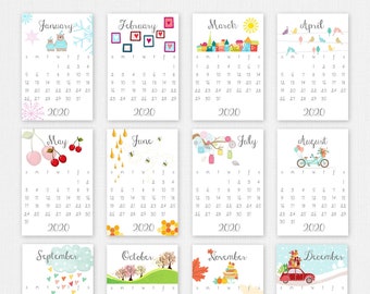 4x6 Desk Calendar - Etsy