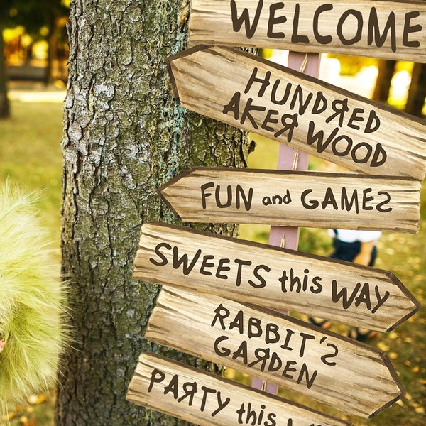 Winnie the Pooh Direction Arrow Etsy