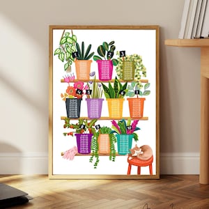Wiskundeposter keer tafels illustratie wiskundeklasposter klaslokaal decor educatief leraar cadeau vermenigvuldiging homeschool kinderen planten