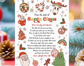 Editable From the Desk of Santa Claus First Time Elf Arrival Letter Return Letter Christmas Elf I'm Back Digital Template Printable 0522