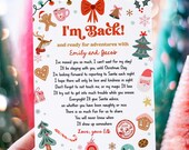 Editable Elf Arrival Letter Return Letter Christmas Elf I'm Back Elf Welcome Christmas Elf Letter From Your Elf Printable Template 0529