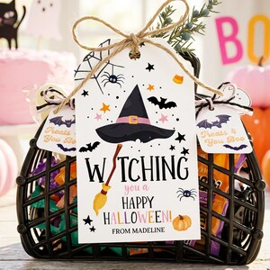 Bewerkbare Halloween-gunsttag behek je een Happy Halloween Trick Or Treat verjaardagsfeestje Digitale downloadsjabloon Afdrukbaar 0261