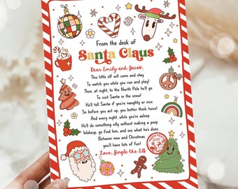 Editable From the Desk of Santa Claus First Time Elf Arrival Letter Return Letter Christmas Elf I'm Back Digital Template Printable 0522
