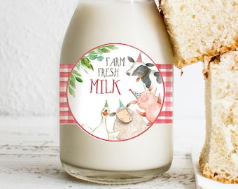 milk bottle labels etsy