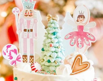 Nutcracker Cake Topper Nutcracker Centerpieces Land of Sweets Birthday Party Fairy Table Decor Girl Instant Digital Download Printable 0352