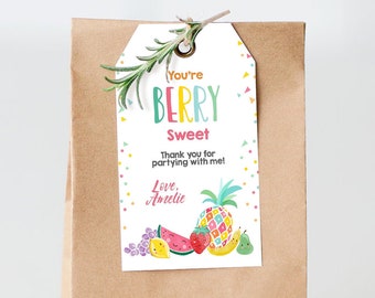 Fruity Cocktail Personalized Party Thank You Cards Fruity Cocktail Personalized Party Thank You Cards