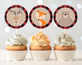 Cupcake A Orignal Camping Topper Bucheron Cupcake Etsy