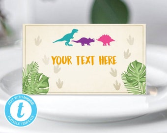 dinosaur food label etsy