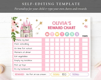 Fairy Reward Chart Printable