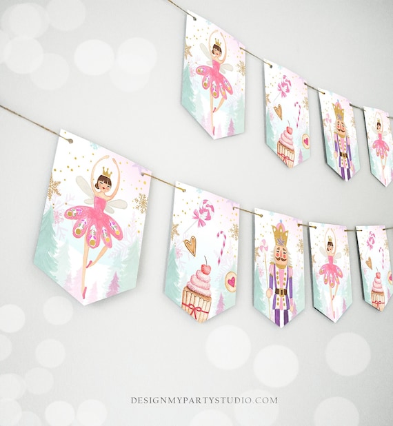 Nutcracker Banner Nutcracker Birthday Girl Birthday Decorations Pink