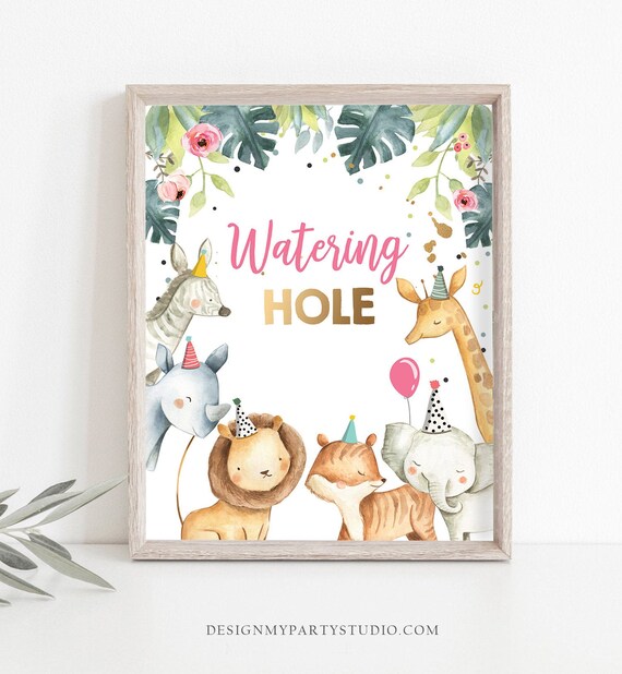 Watering Hole Birthday Sign Drink Table Decor Safari Birthday Wild One Animals Party Animals Table Sign Zoo Girl Party Jungle Printable 0163 By Design My Party Studio Catch My Party Watering Hole Birthday Sign Drink Table Decor Safari Birthday Wild One Animals Party Animals Table Sign Zoo Girl Party Jungle Printable 0163 By Design My Party Studio Catch My Party