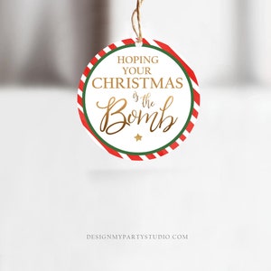 Editable Bomb Tags Hoping Your Christmas is the Bomb Bath Bomb Tags ...