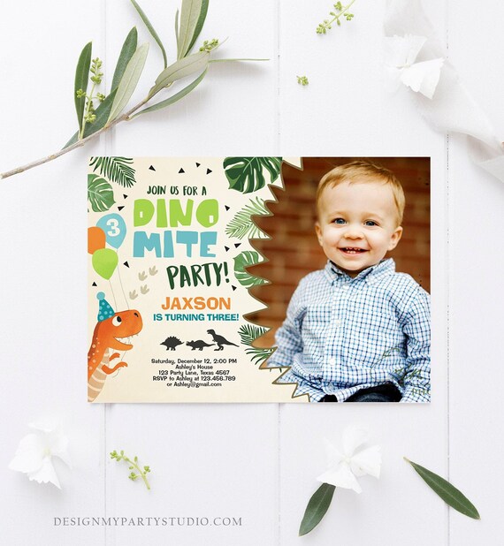 12 Inviti Di Compleanno A Tema Dinosauro Per Bambini – Set Con Buste E Adesivi, Biglietti Per Festa Dei Piccoli
