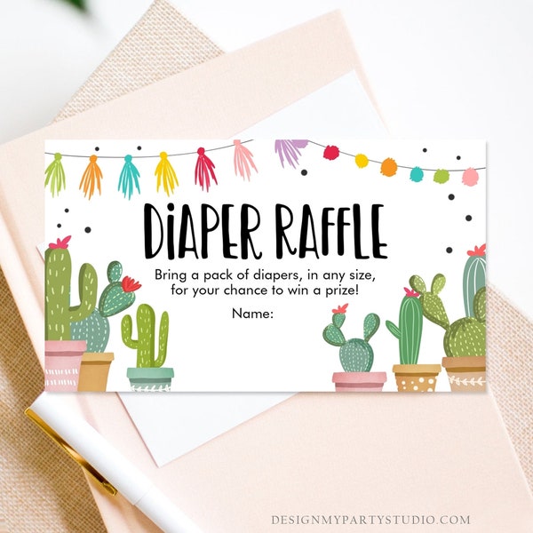 Fiesta Diaper Raffle - Etsy