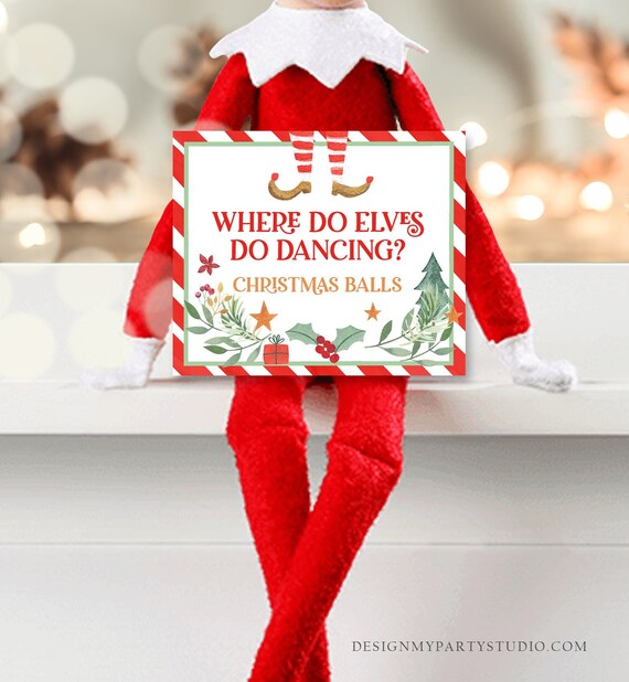 Printable Elf Jokes of the Day Funny Elf Cards Christmas Elf Jokes Letter Board Elf Messages Elf Notes Elf Ideas Printable Download 0358 Il_570xn
