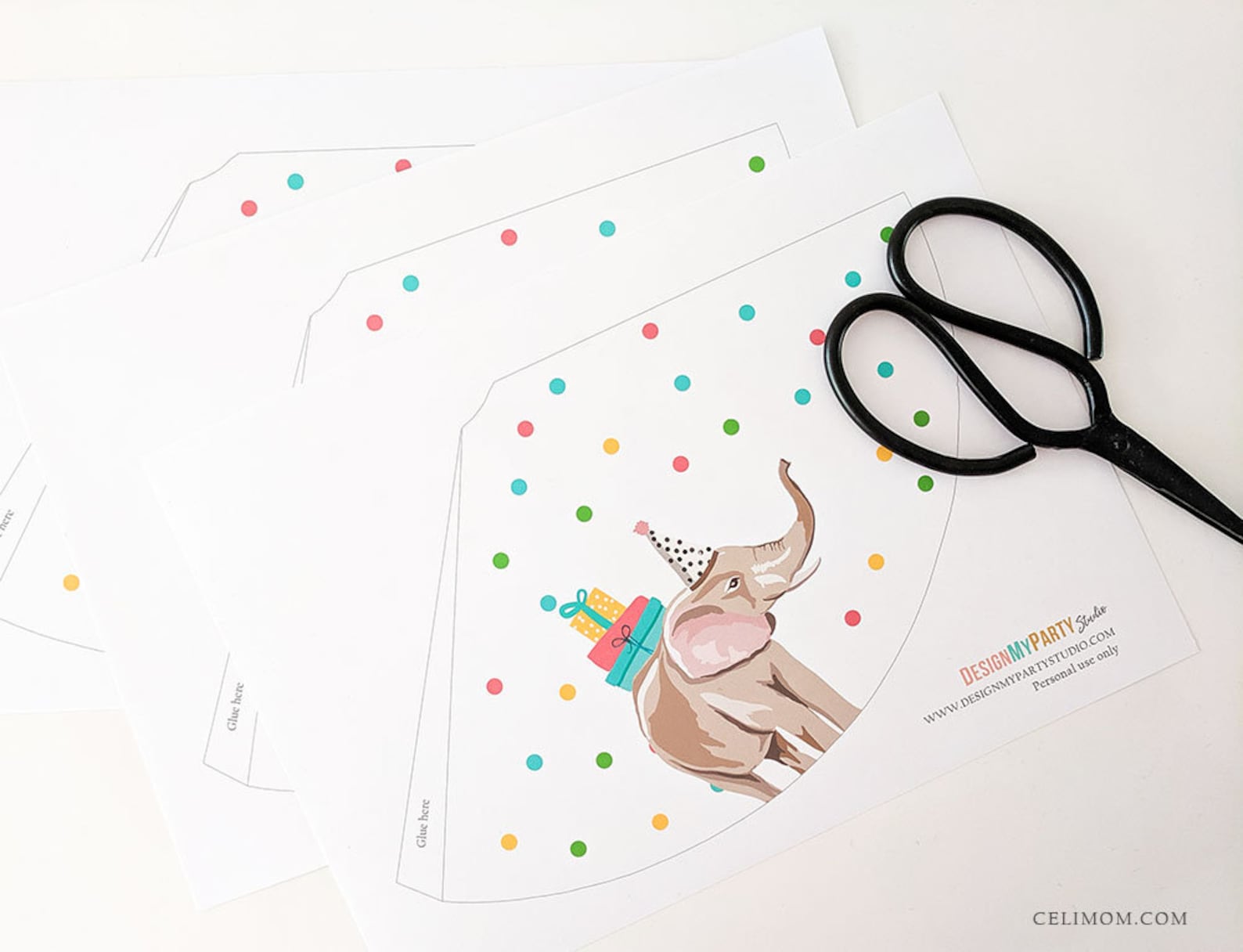 Printable Party Hats Party Animals Birthday Party Birthday - Etsy