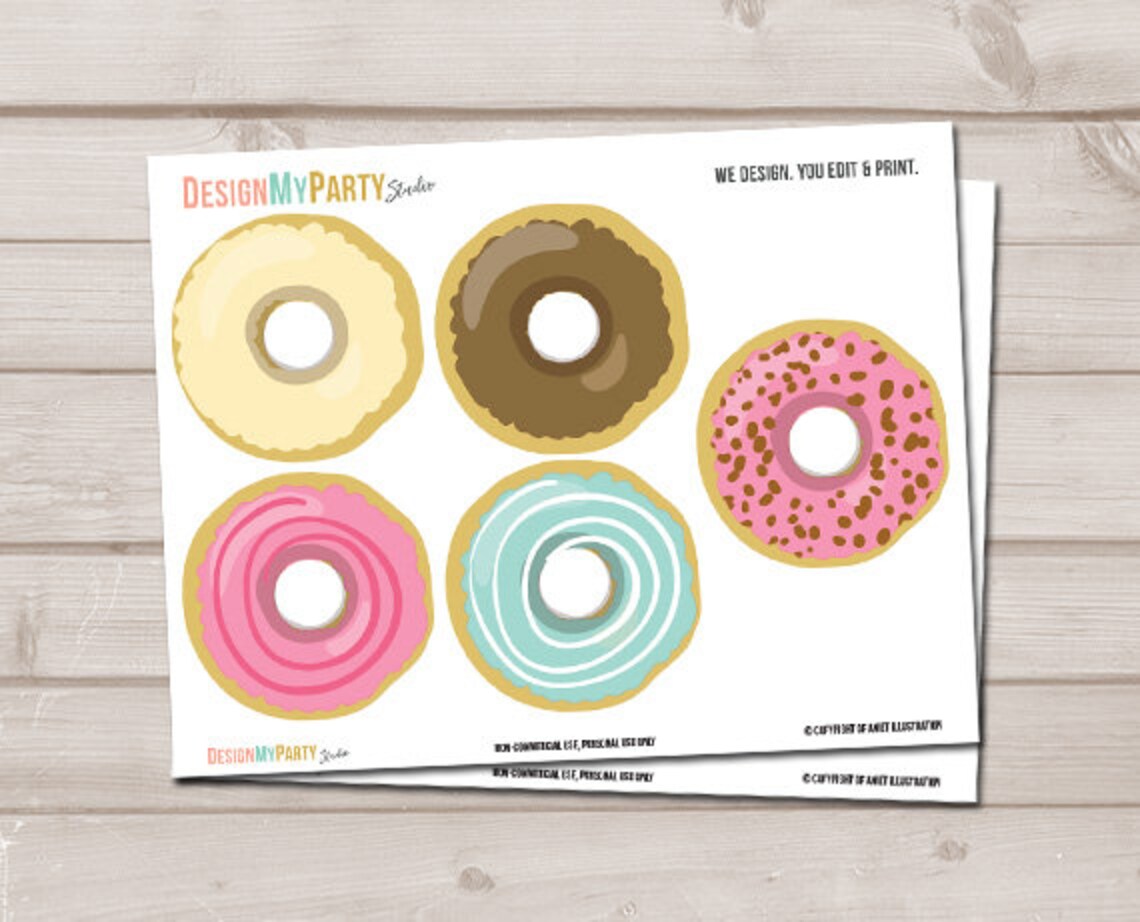 Donut Garland Donut Birthday Party Donut Decor First Birthday - Etsy