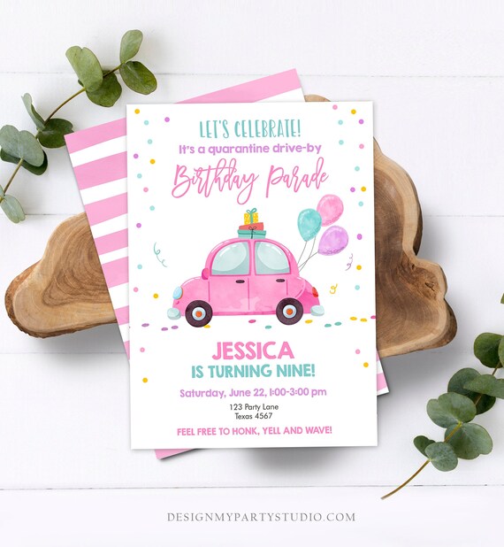 Boy Birthday Parade Invite Drive Through Birthday Invitation Text or Print Quarantine Drive By Invitation EDITABLE INSTANT DOWNLOAD