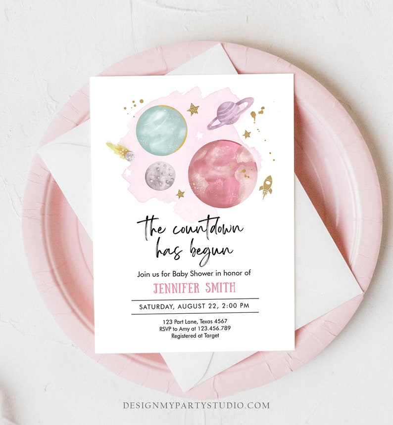 baby shower invitations baby shower themes for girls outer space baby shower theme