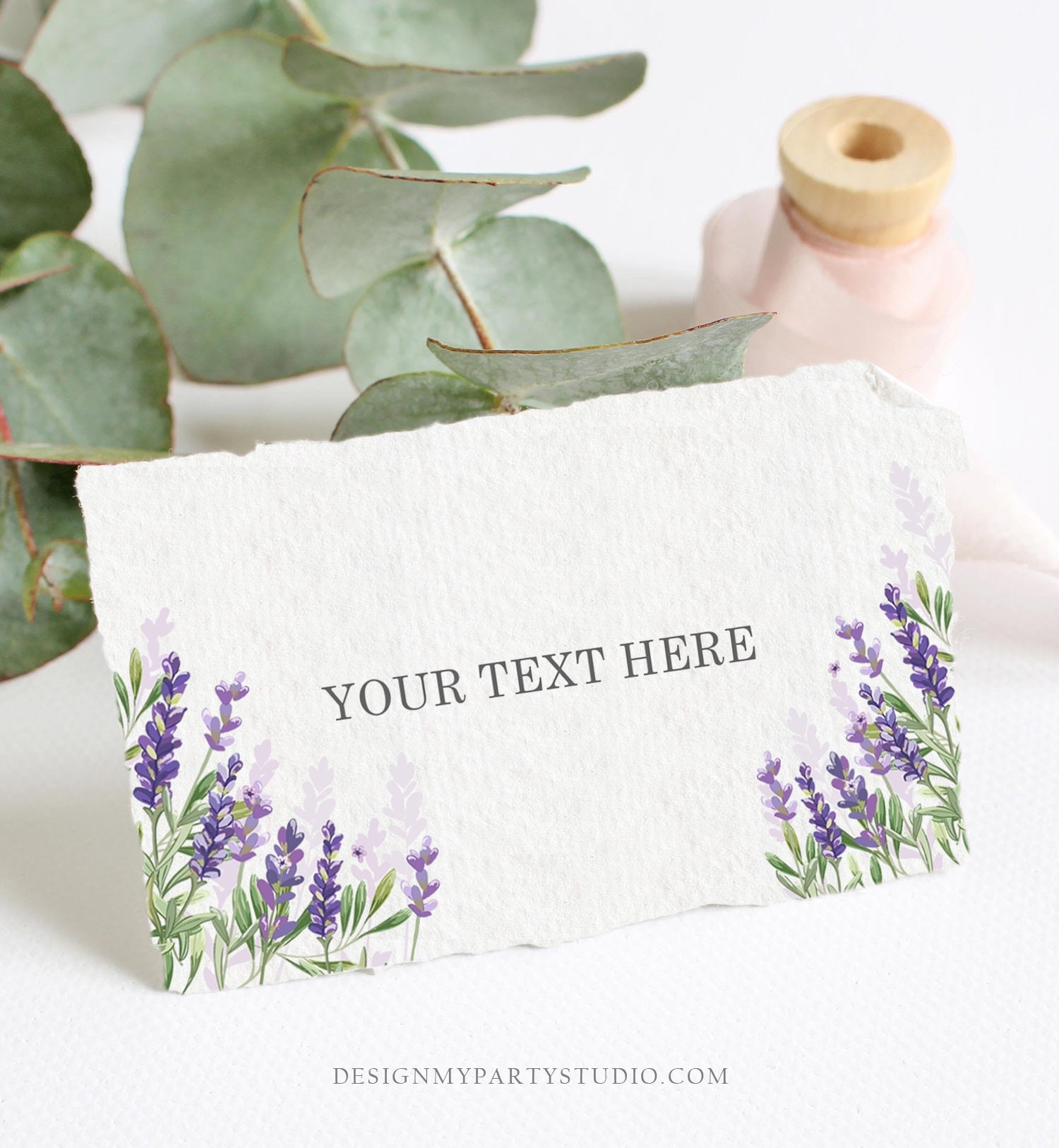 Editable Lavender Food Labels Place Card Lavender Tent Card - Etsy