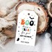 Editable Halloween Favor Tags Boo Gift Tags Costume Party Trick or ...