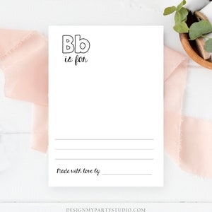 Editable ABC Coloring Book Baby Shower Game Shower Activity Baby Book Coloring Pages Alphabet Flash Cards First ABC Template Corjl PRINTABLE image 3