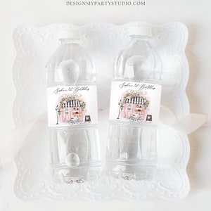 Editable Paris Birthday Party Water Bottle Labels Paris French Party ...
