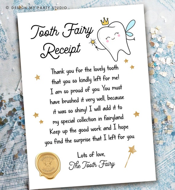 thumbnail image 2 of Tooth Fairy Letter Template - KAESG BLOG 2 of 14