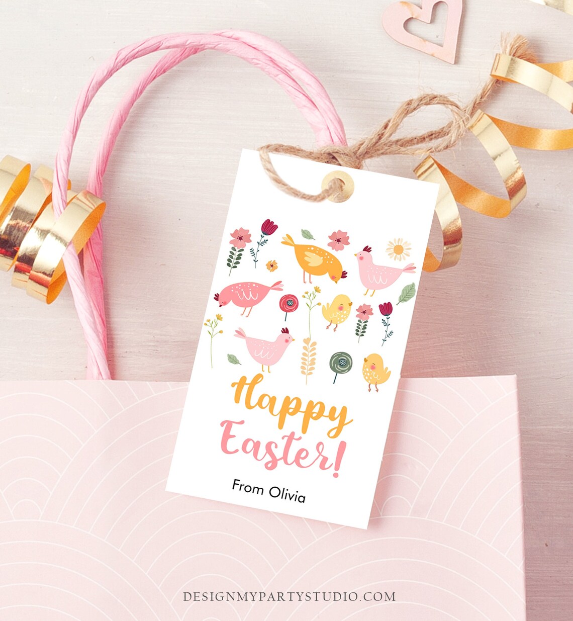Editable Easter Gift Tags Happy Easter Teacher Appreciation Classroom ...