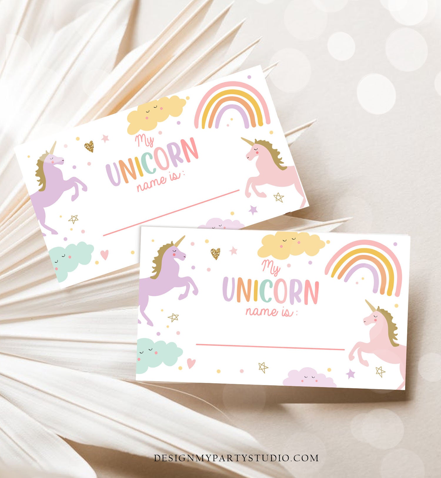What is Your Unicorn Name Game Unicorn Birthday Game Party Activity ...