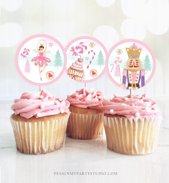 Nutcracker Cupcake Toppers Nutcracker Birthday Party Decorations Sugar