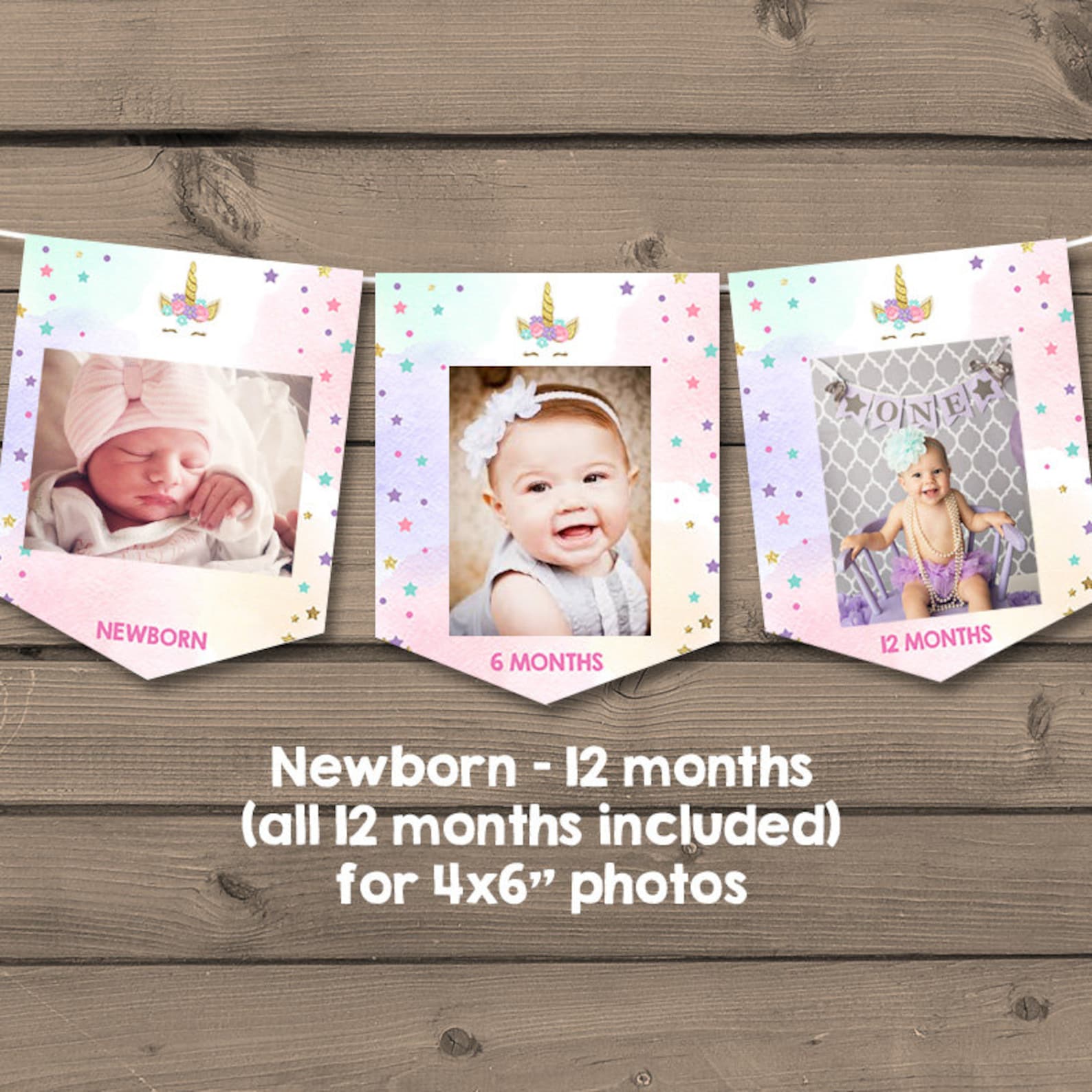 Printable Unicorn Photo Banners Printable Unicorn Photo Banners