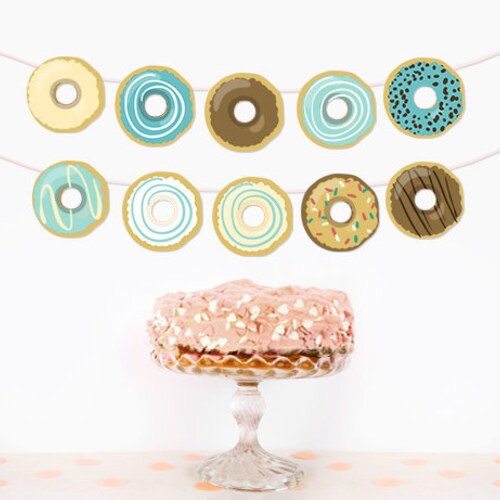 Donut Garland Donut Birthday Party Donut Decor First Birthday - Etsy