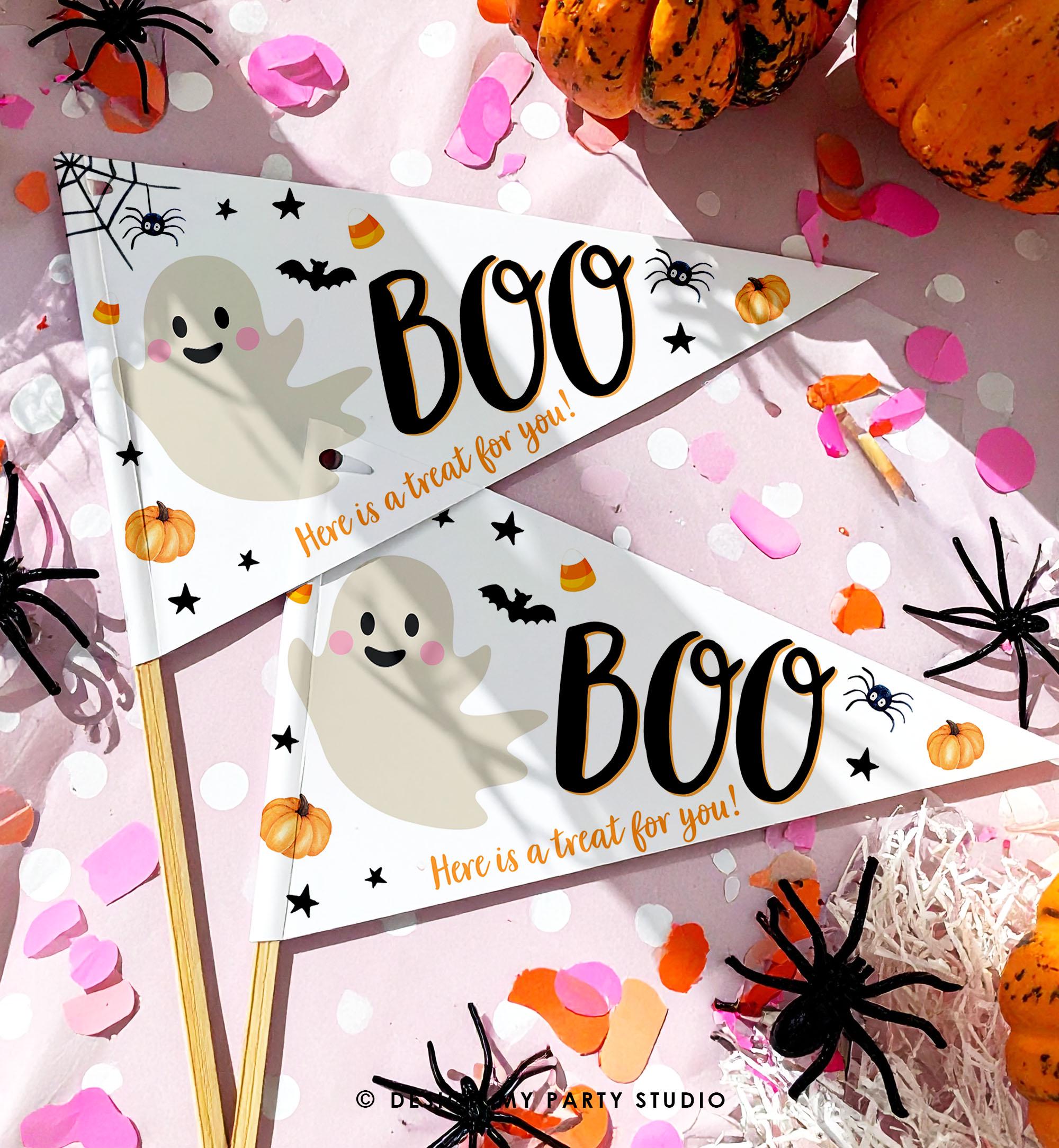 Editable Boo Basket Halloween Kit Printable Halloween Gift Tag You've ...