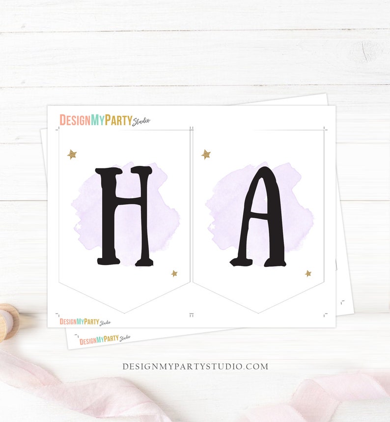 Happy Birthday Banner Outer Space Planets Banner Girl Galaxy First Birthday Decorations Rocket Instant download PRINTABLE DIGITAL DIY 0357