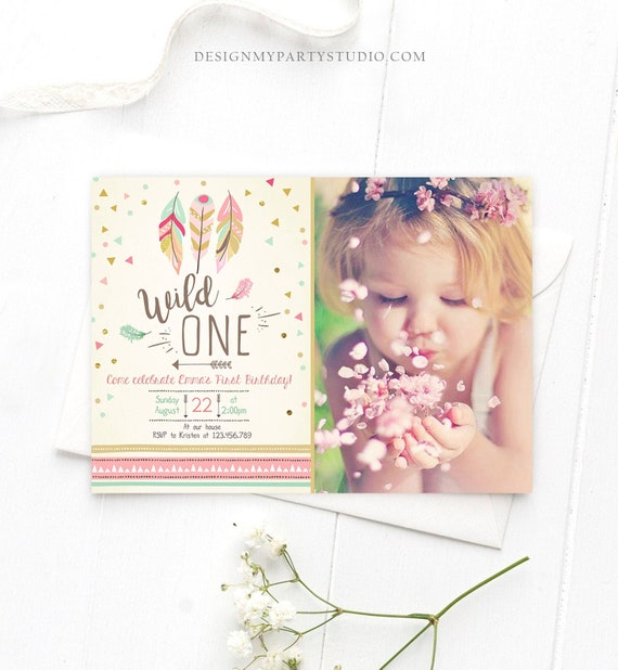 editable-birthday-invitation-wild-one-girl-invite-tribal-boho-arrow