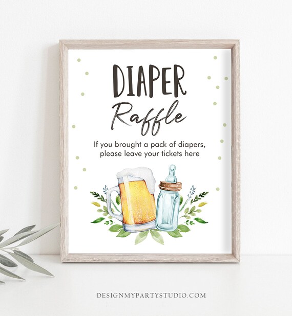 Baby Is Brewing Diaper Raffle Bottles And Beers Baby Shower Greenery baby-is-brewing-diaper-raffle-bottles-and-beers-baby-shower-greenery
