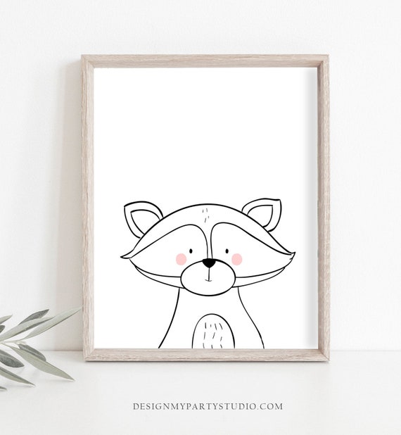 raccoon nursery decor